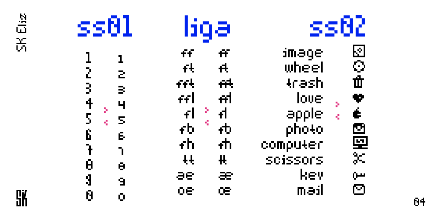 Пример шрифта SK Eliz Regular